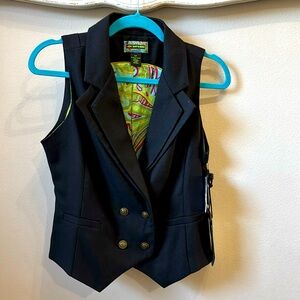 NWT 2OH Threads Vest wool & silk